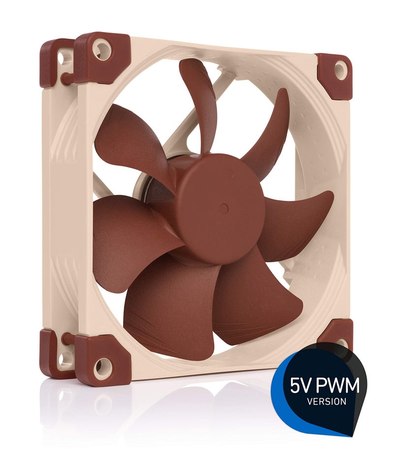 Noctua NF-A9 5V PWM, Premium Quiet Fan with USB Power Adaptor Cable, 4-Pin, 5V Version (92mm, Brown) - Image 2